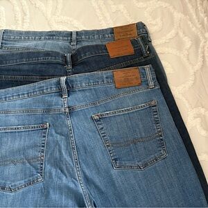 Lucky Brand Men's Straight Jeans size 38x32 Light, Medium, Dark Blue